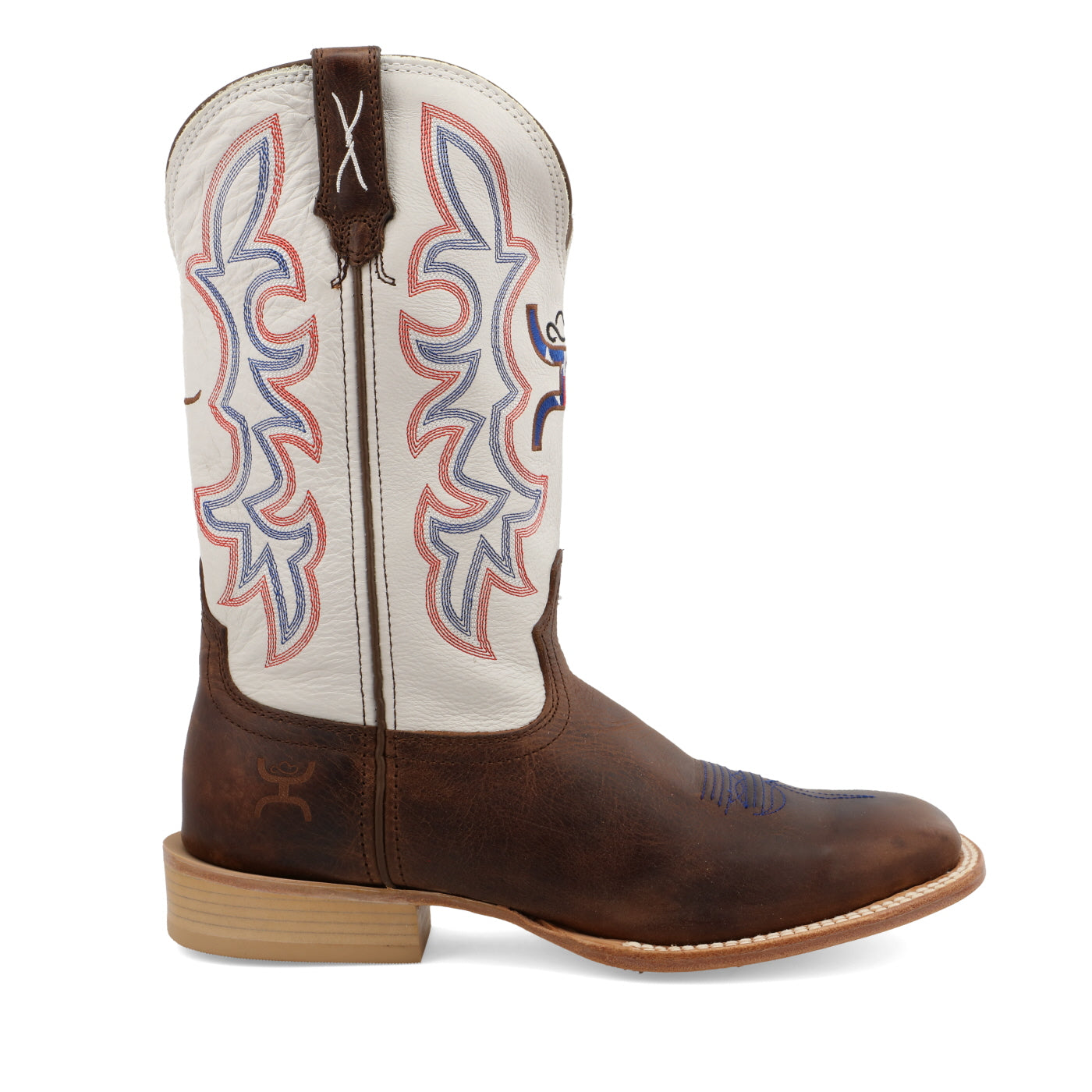 12" Hooey Boot - Brown & White