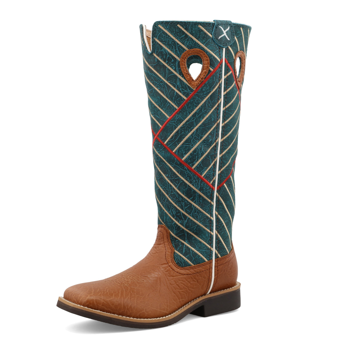 Buckaroo - Cognac Bull Hide & Dark Green