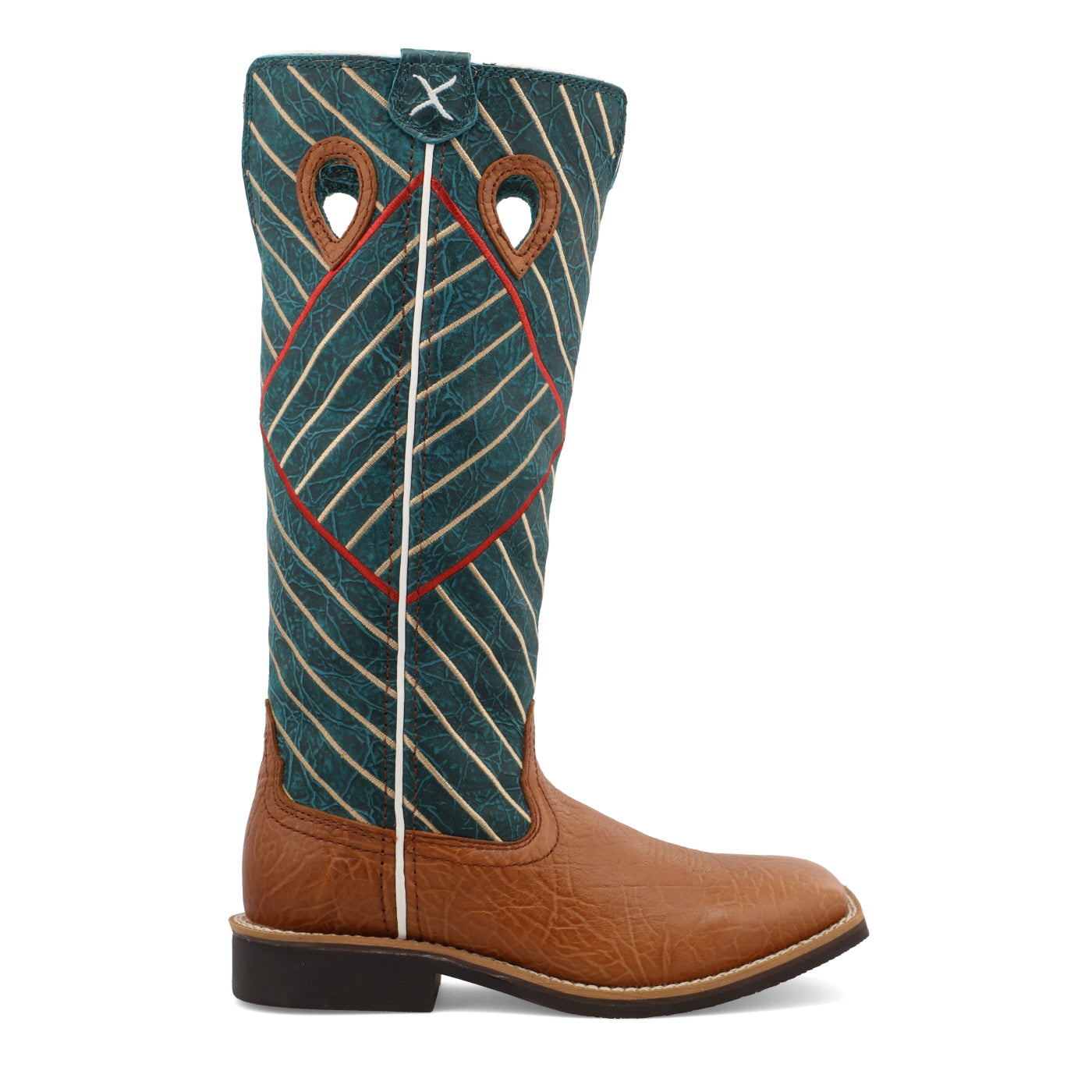 Buckaroo - Cognac Bull Hide & Dark Green