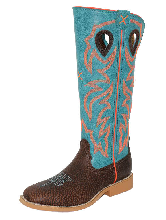 Buckaroo - Dark Chocolate & Electric Turquoise