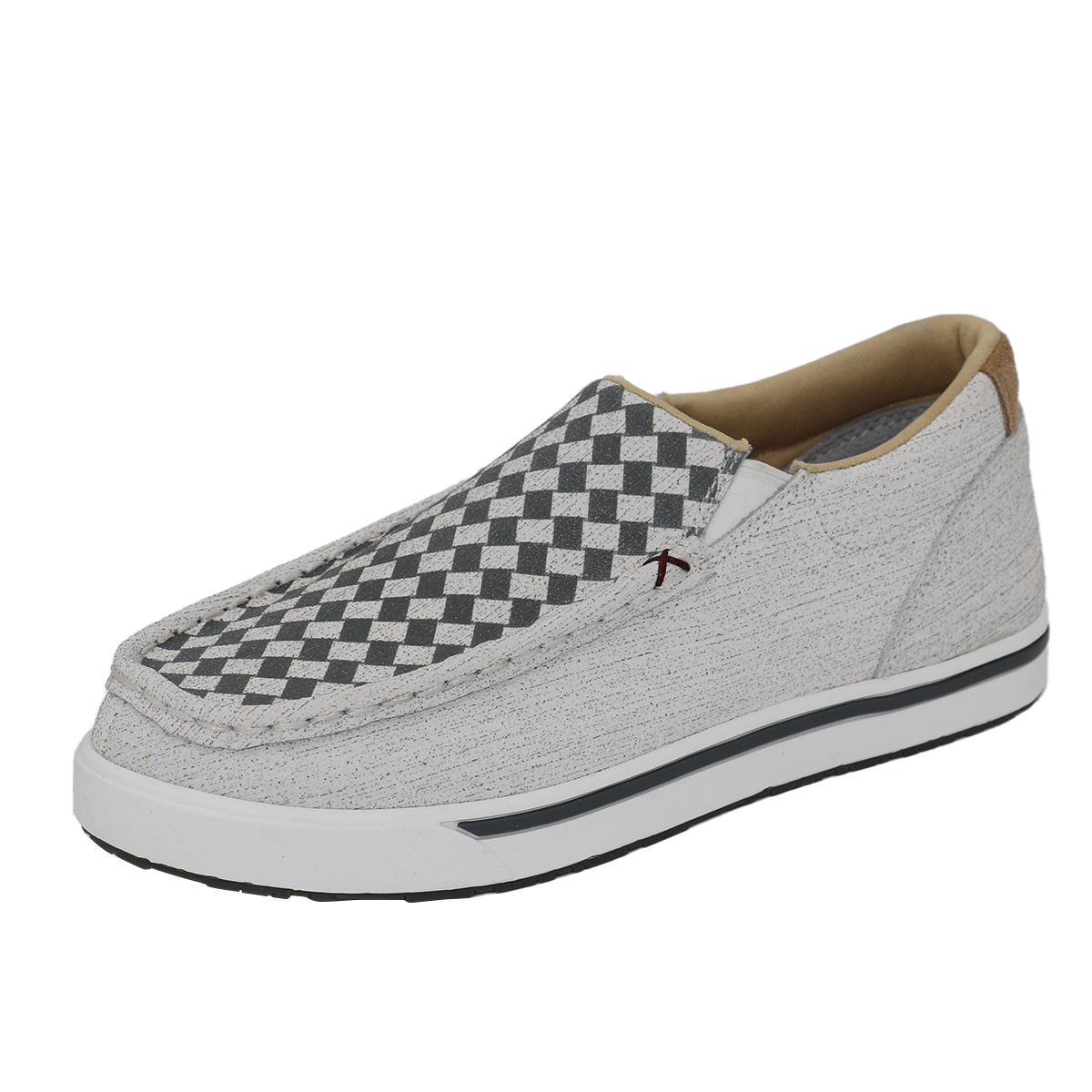 Slip-On Kicks - White & Grey